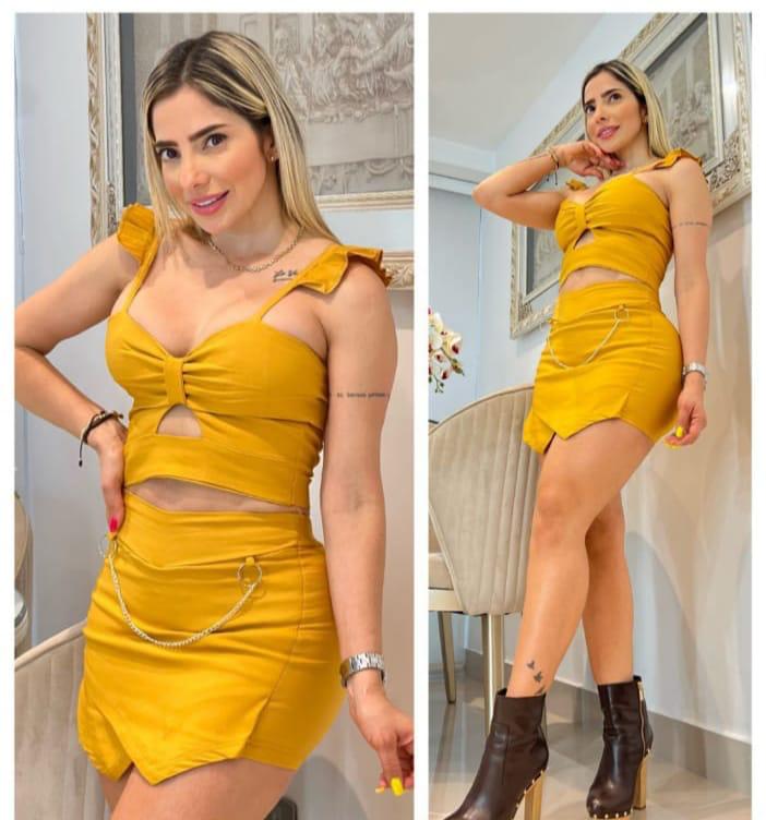 Conjunto Blusas Falda Short